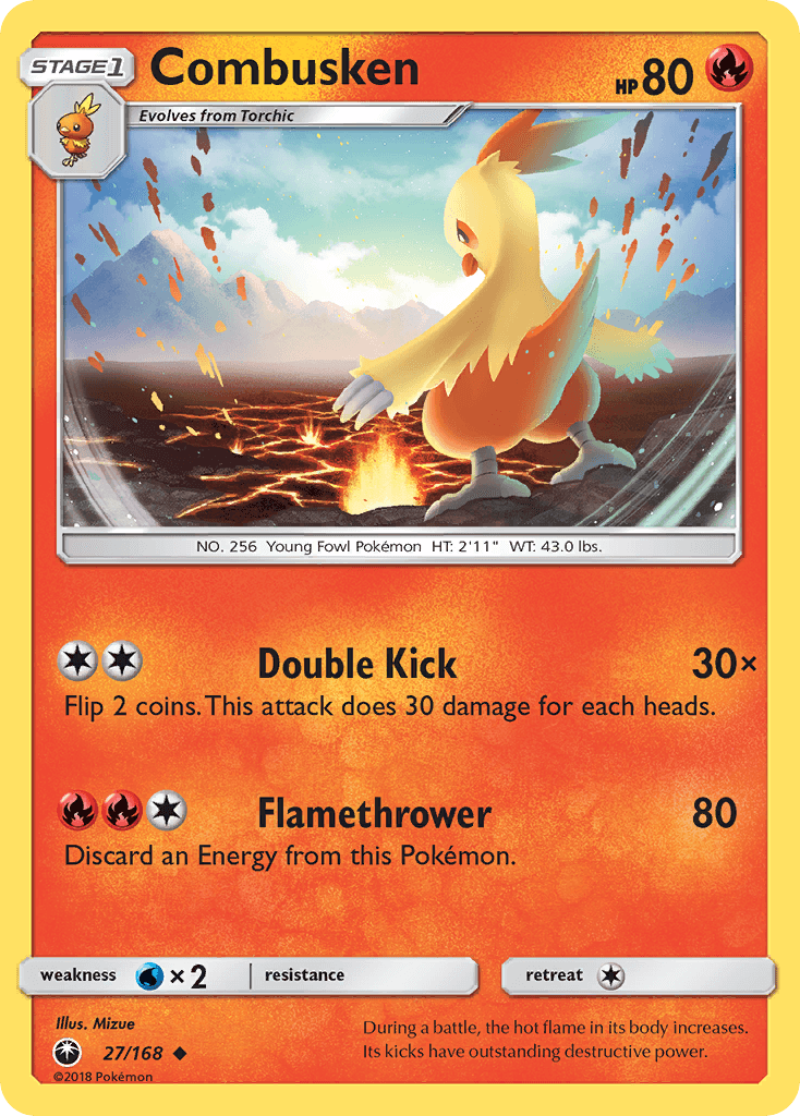 Combusken Celestial Storm card