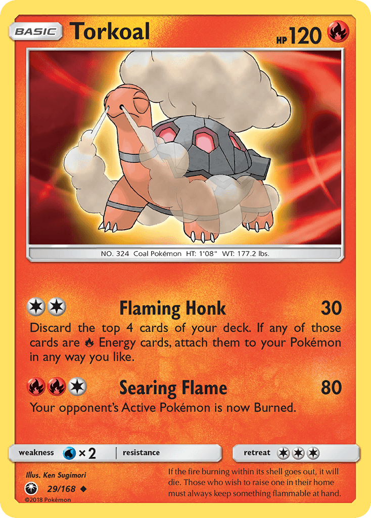 Torkoal Celestial Storm card
