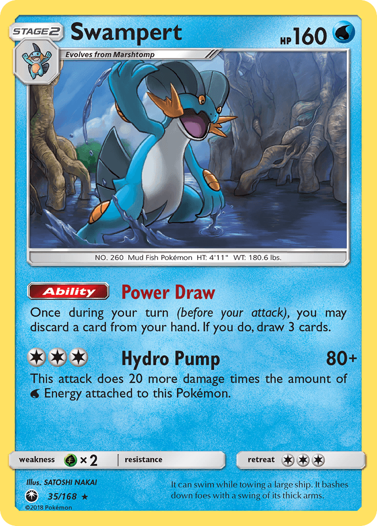 Swampert Celestial Storm card
