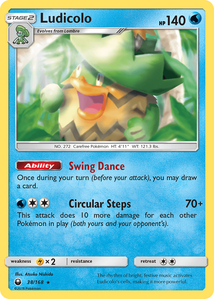Ludicolo Celestial Storm card