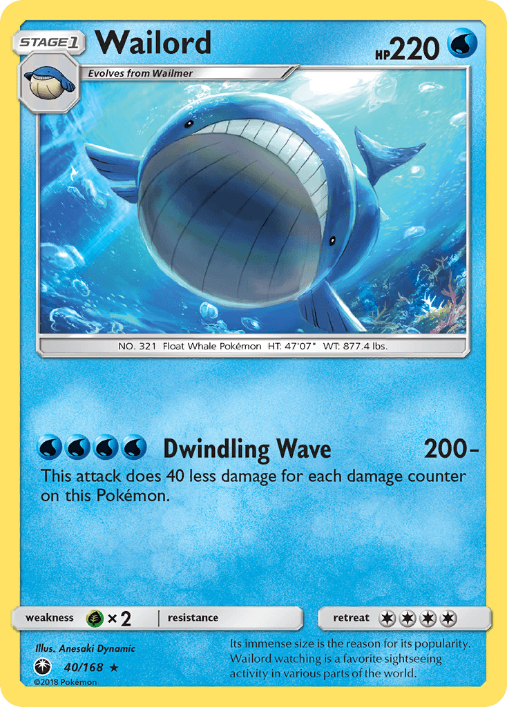 Wailord Celestial Storm card