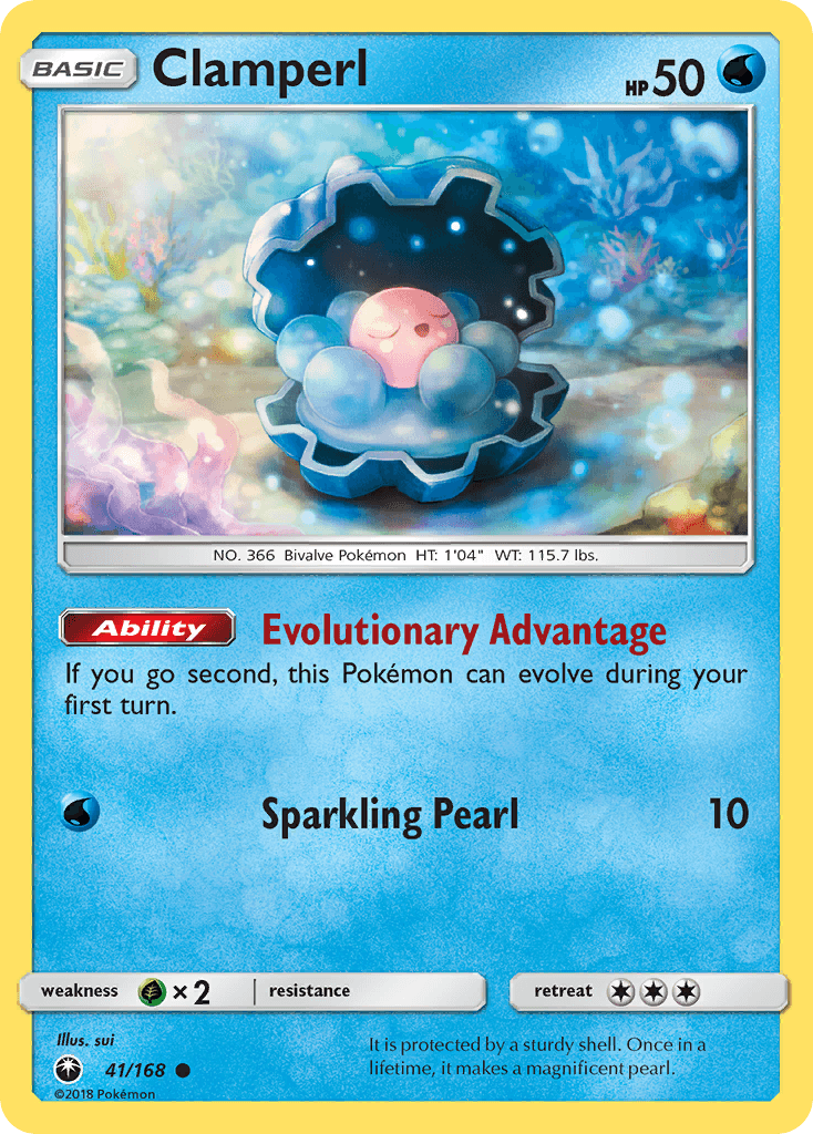 Clamperl Celestial Storm card