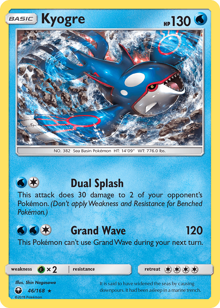Kyogre Celestial Storm card