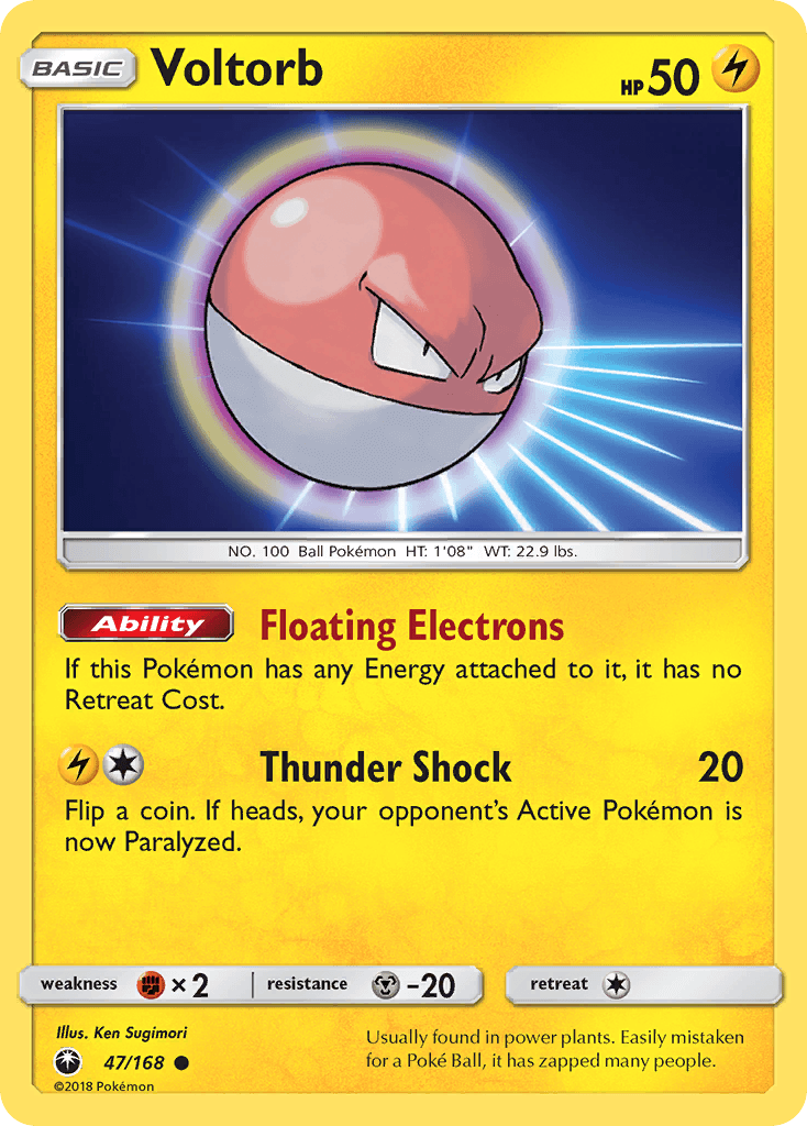 Voltorb Celestial Storm card