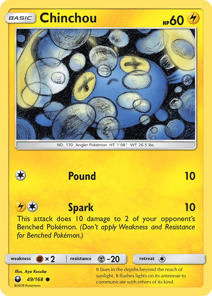 Chinchou Celestial Storm card