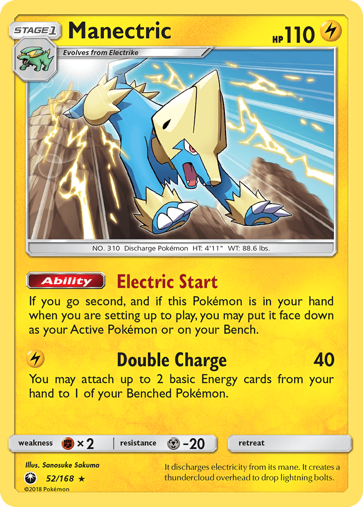 Manectric Celestial Storm card
