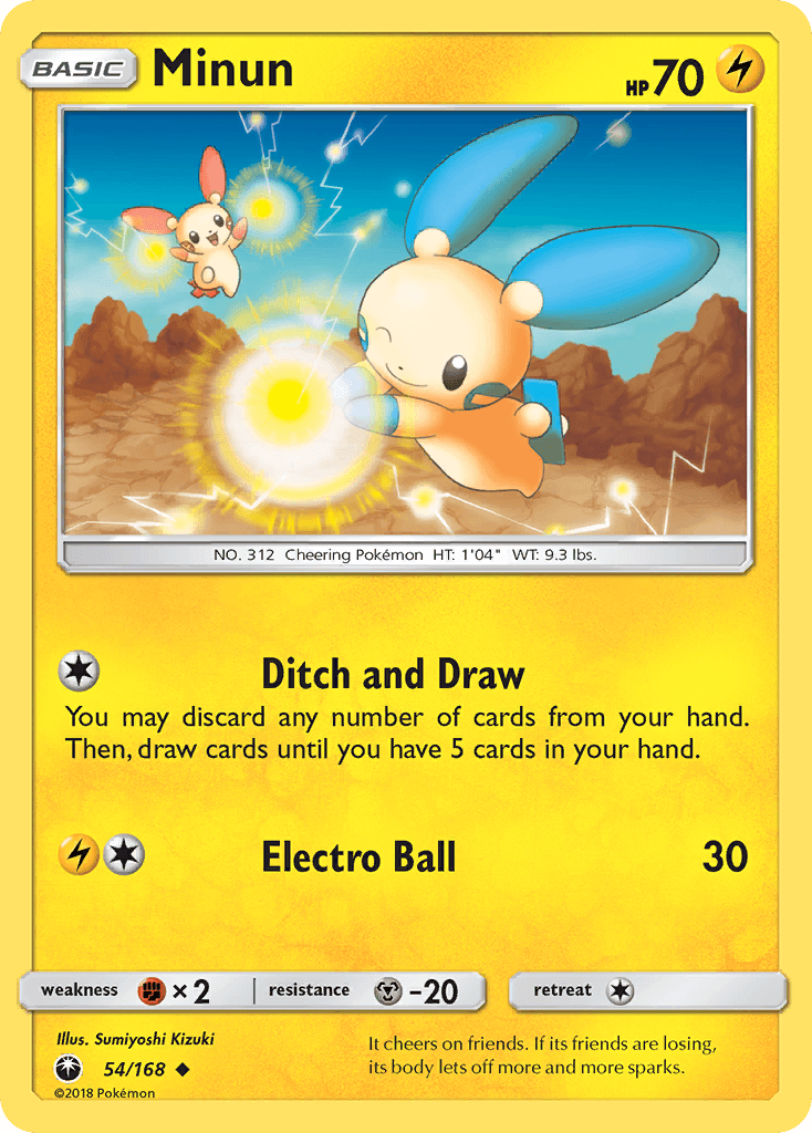 Minun Celestial Storm card