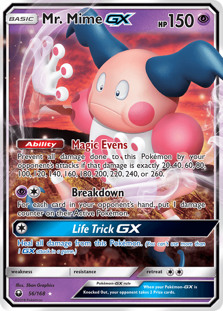 Mr. Mime-GX Celestial Storm card