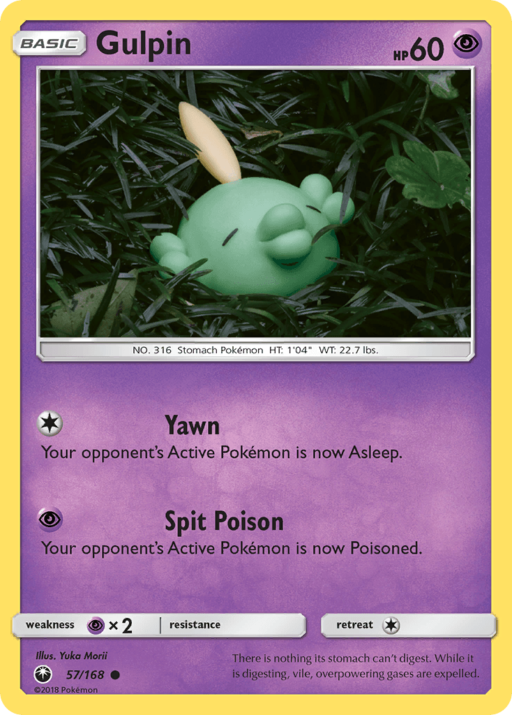 Gulpin Celestial Storm card