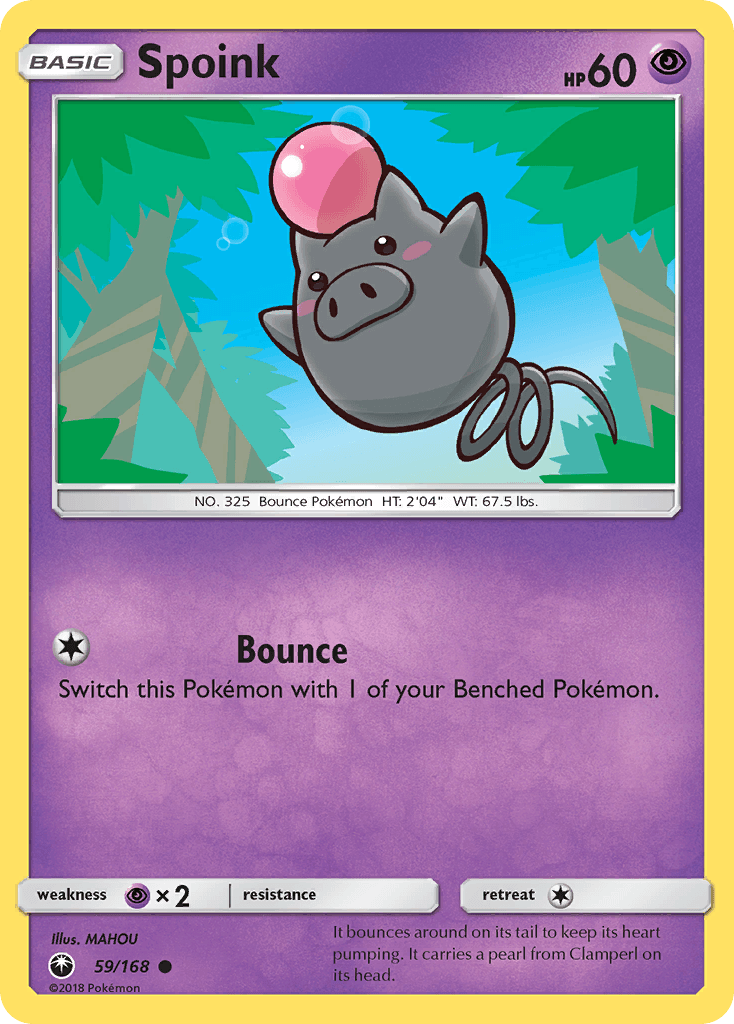 Spoink Celestial Storm card