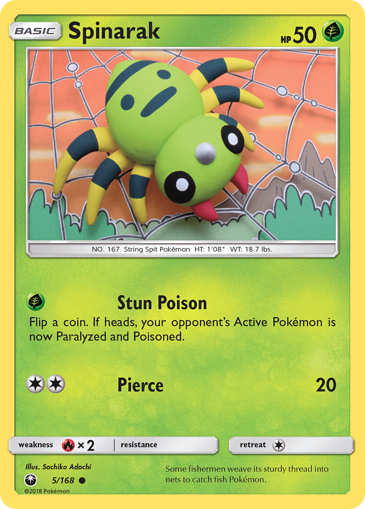 Spinarak Celestial Storm card