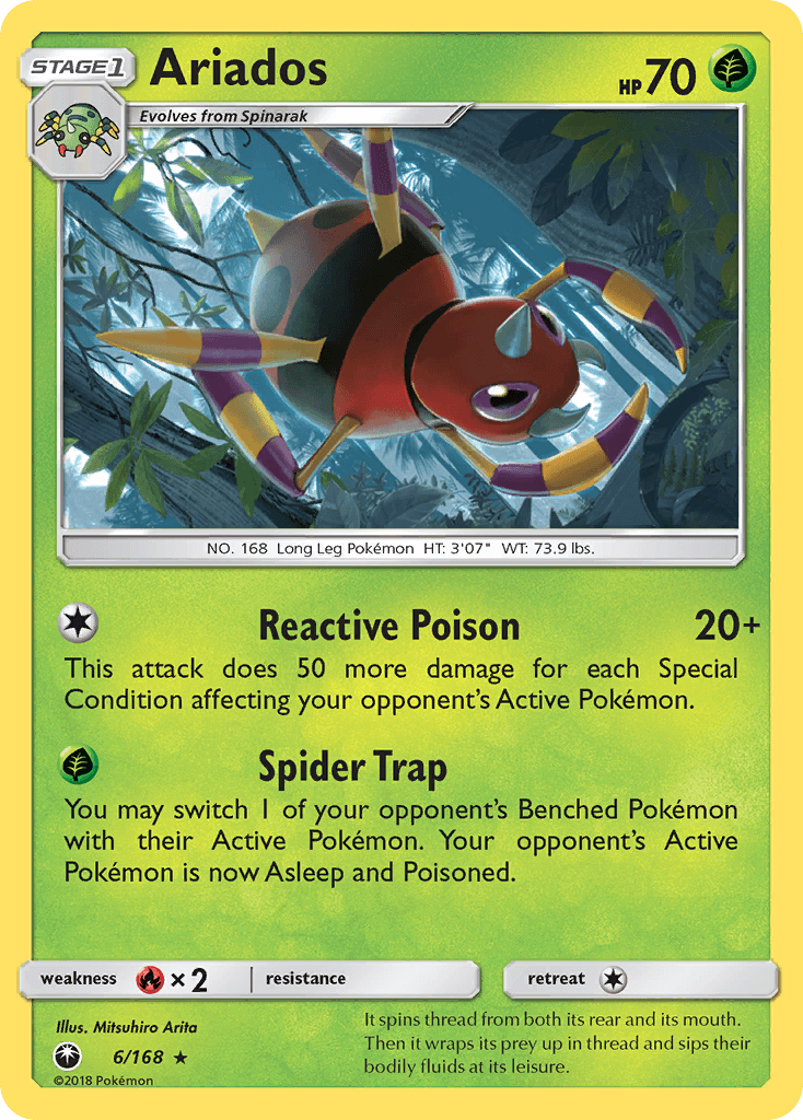 Ariados Celestial Storm card