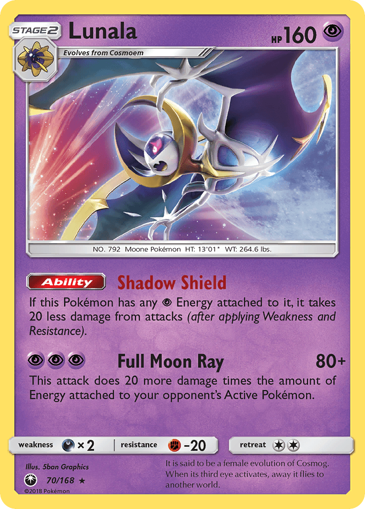 Lunala Celestial Storm card