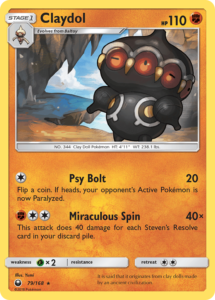 Claydol Celestial Storm card