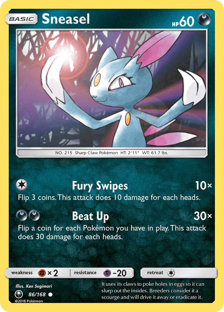 Sneasel Celestial Storm card