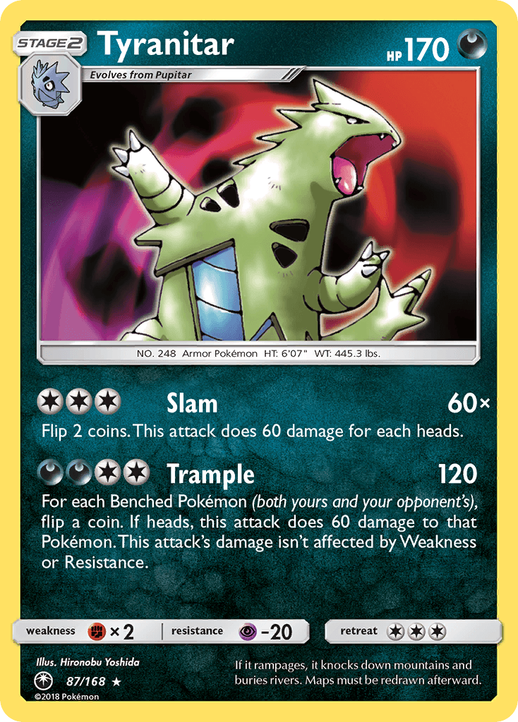 Tyranitar Celestial Storm card