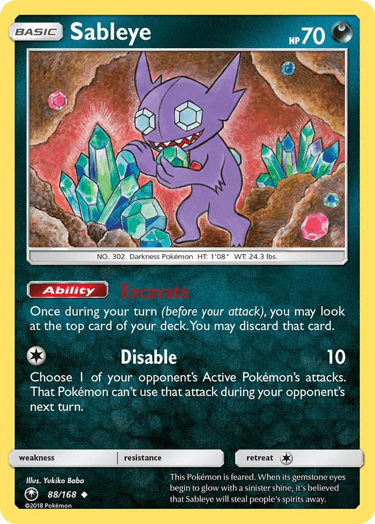 Sableye Celestial Storm card