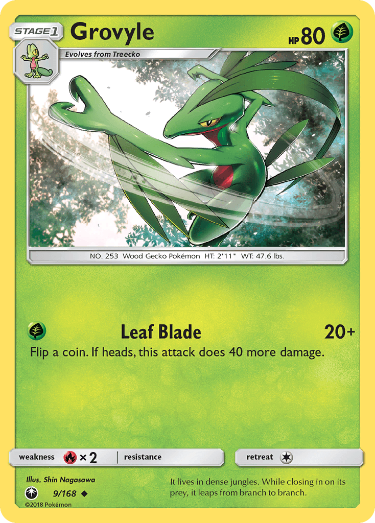Grovyle Celestial Storm card