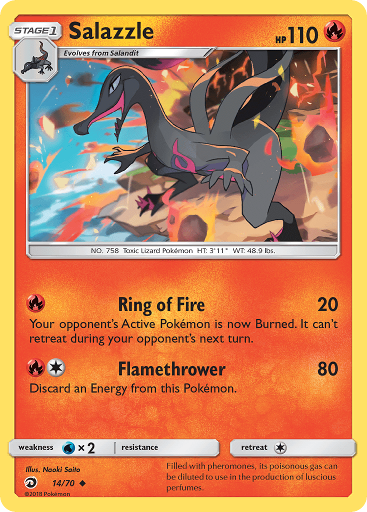 Salazzle Dragon Majesty card
