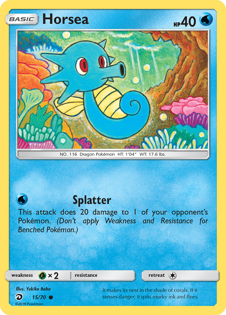 Horsea Dragon Majesty card