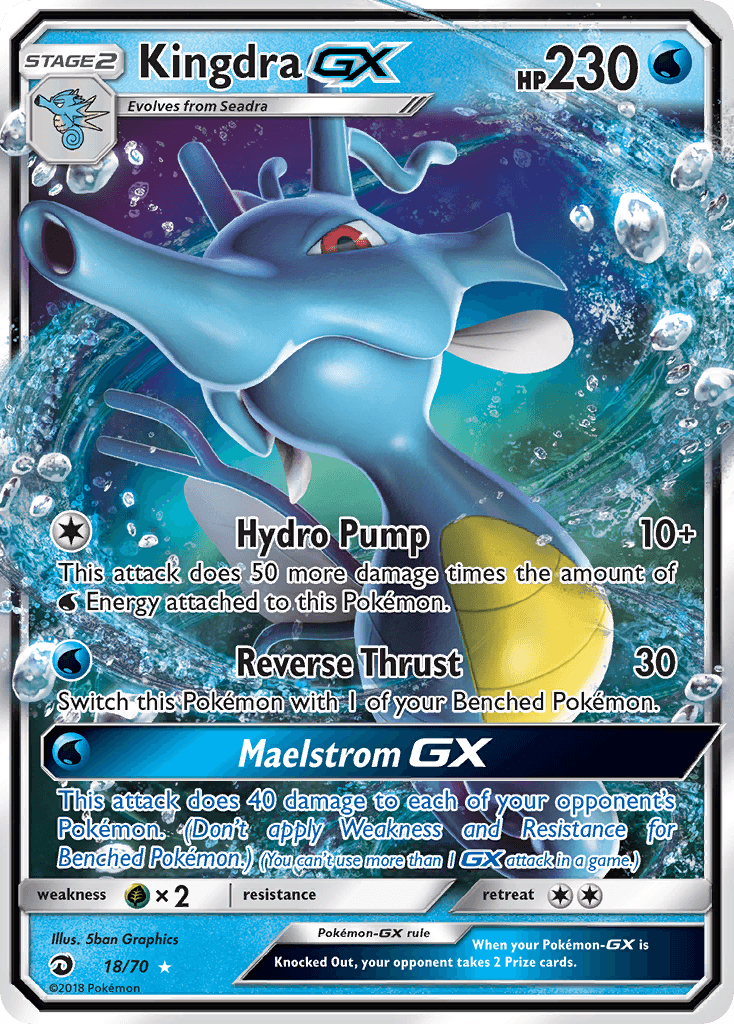 Kingdra-GX Dragon Majesty card