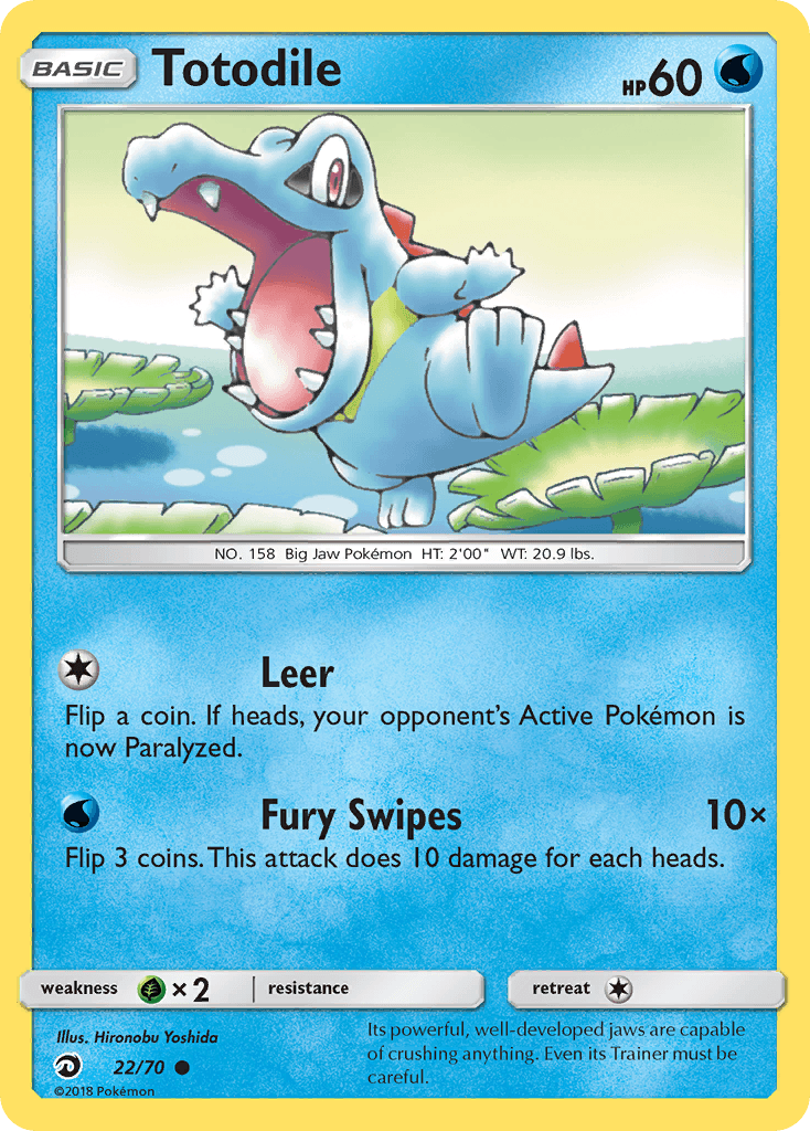 Totodile Dragon Majesty card