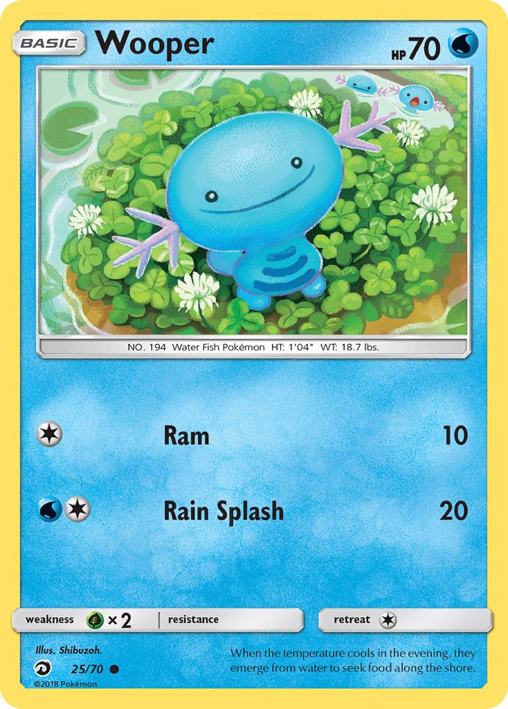 Wooper Dragon Majesty card