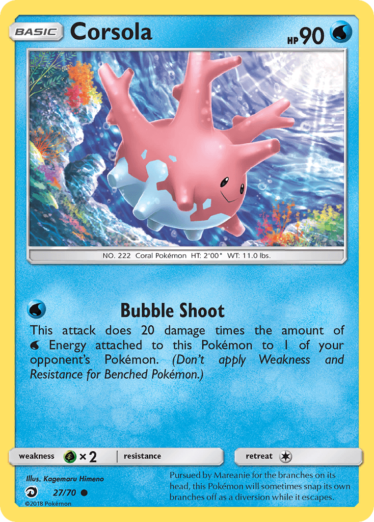 Corsola Dragon Majesty card