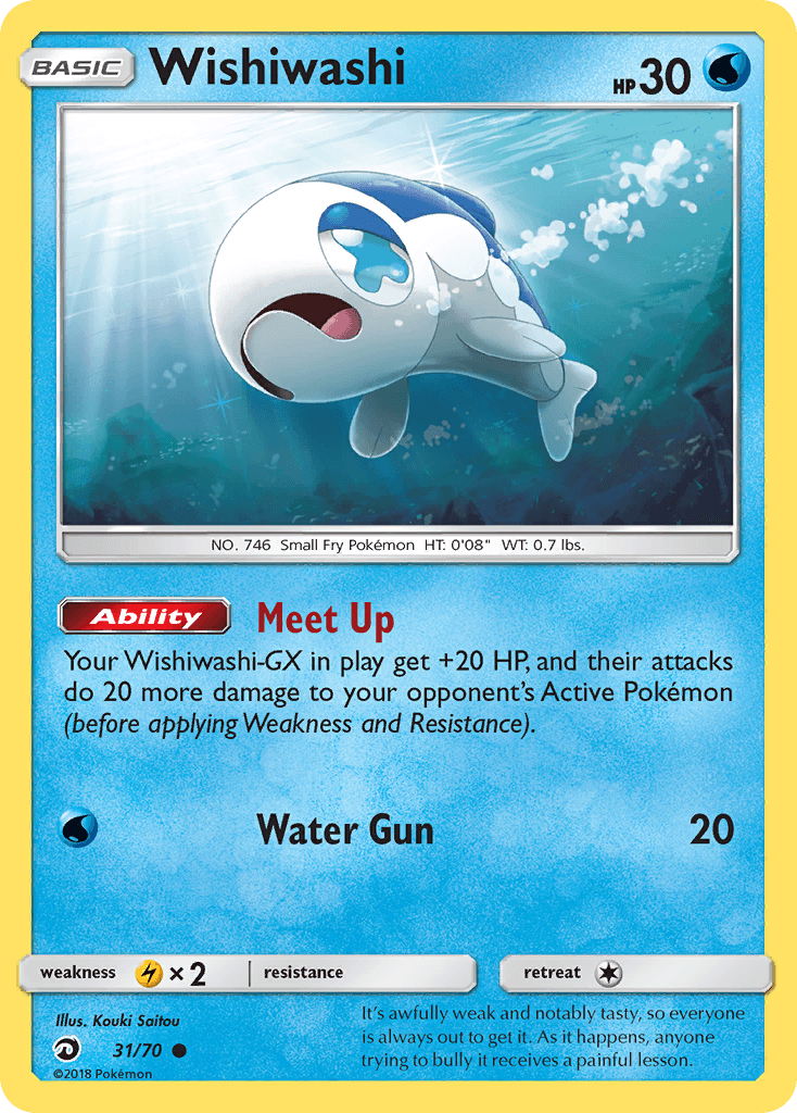 Wishiwashi Dragon Majesty card