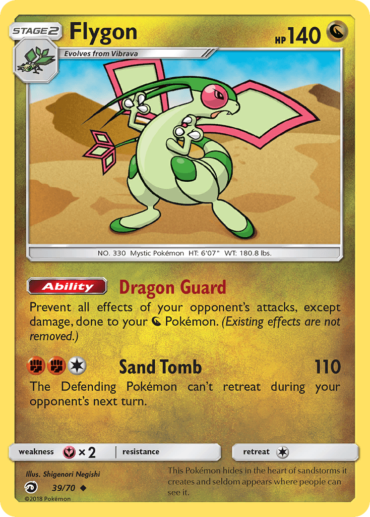 Flygon Dragon Majesty card