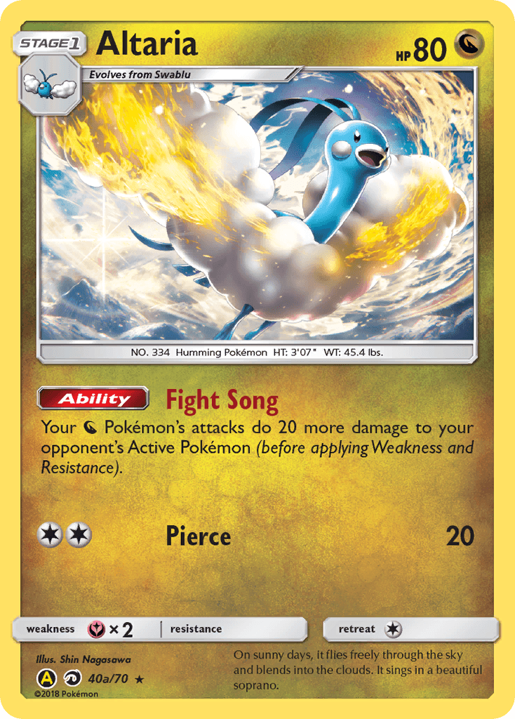 Altaria Dragon Majesty card