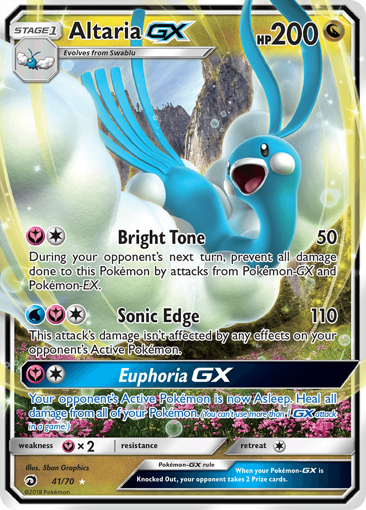 Altaria-GX Dragon Majesty card