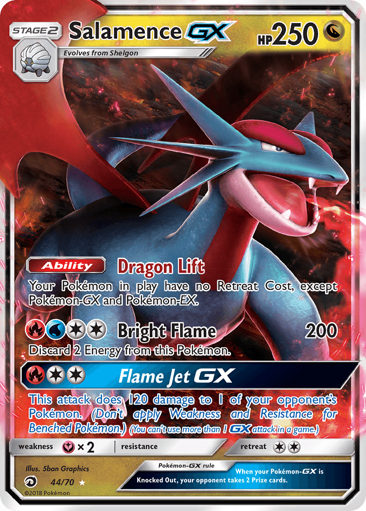 Salamence-GX Dragon Majesty card
