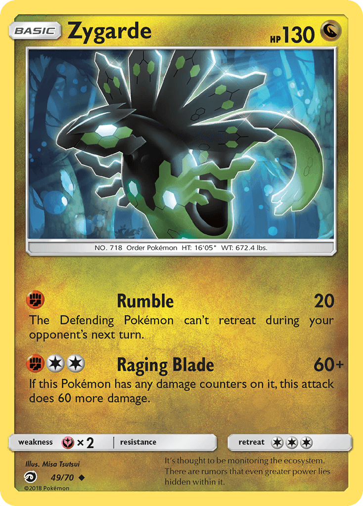 Zygarde Dragon Majesty card