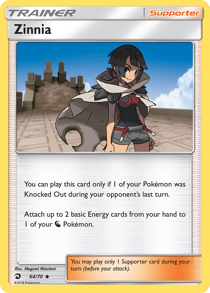 Zinnia Dragon Majesty card