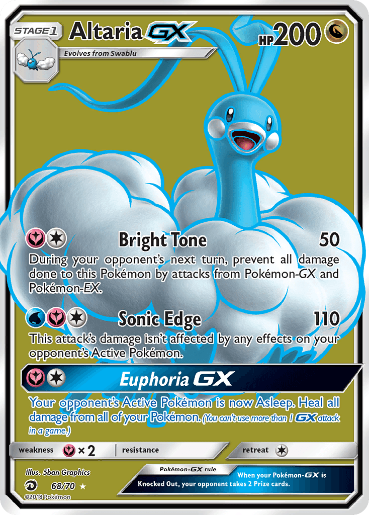 Altaria-GX Dragon Majesty card