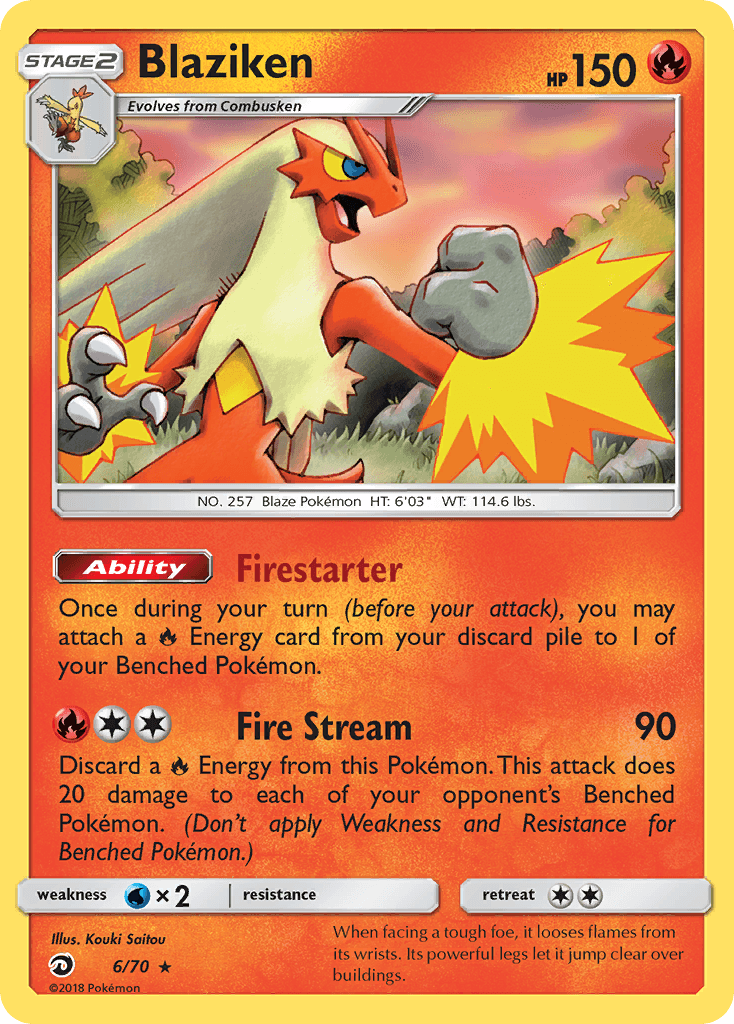 Blaziken Dragon Majesty card