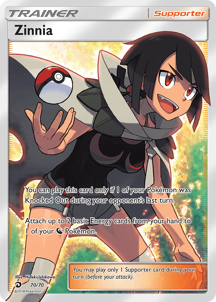 Zinnia Dragon Majesty card