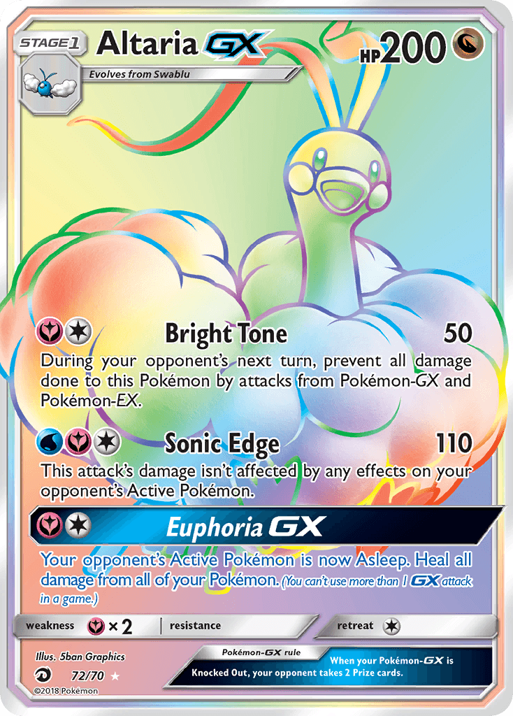 Altaria-GX Dragon Majesty card