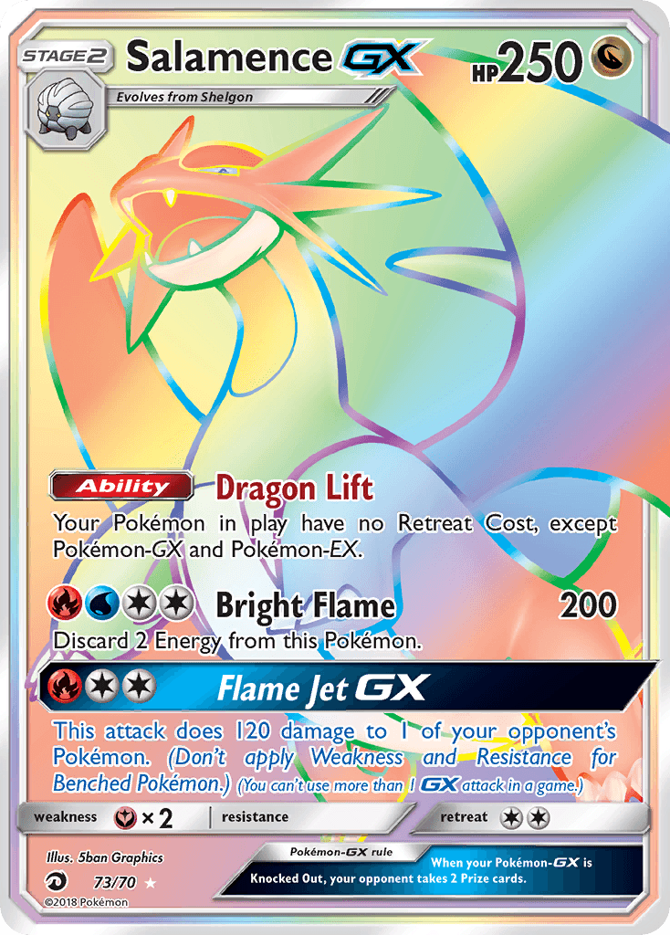 Salamence-GX Dragon Majesty card