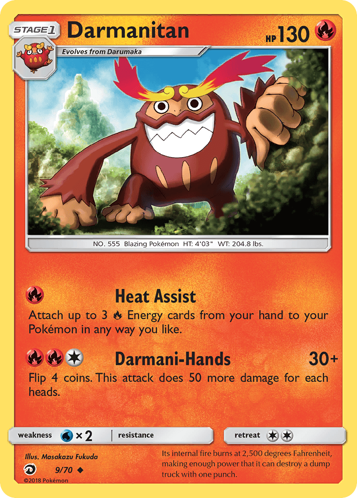 Darmanitan Dragon Majesty card