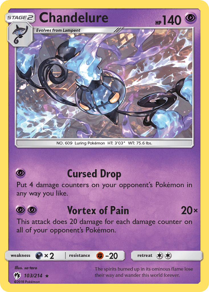 Chandelure Lost Thunder card