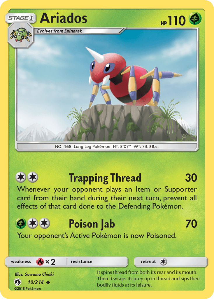 Ariados Lost Thunder card