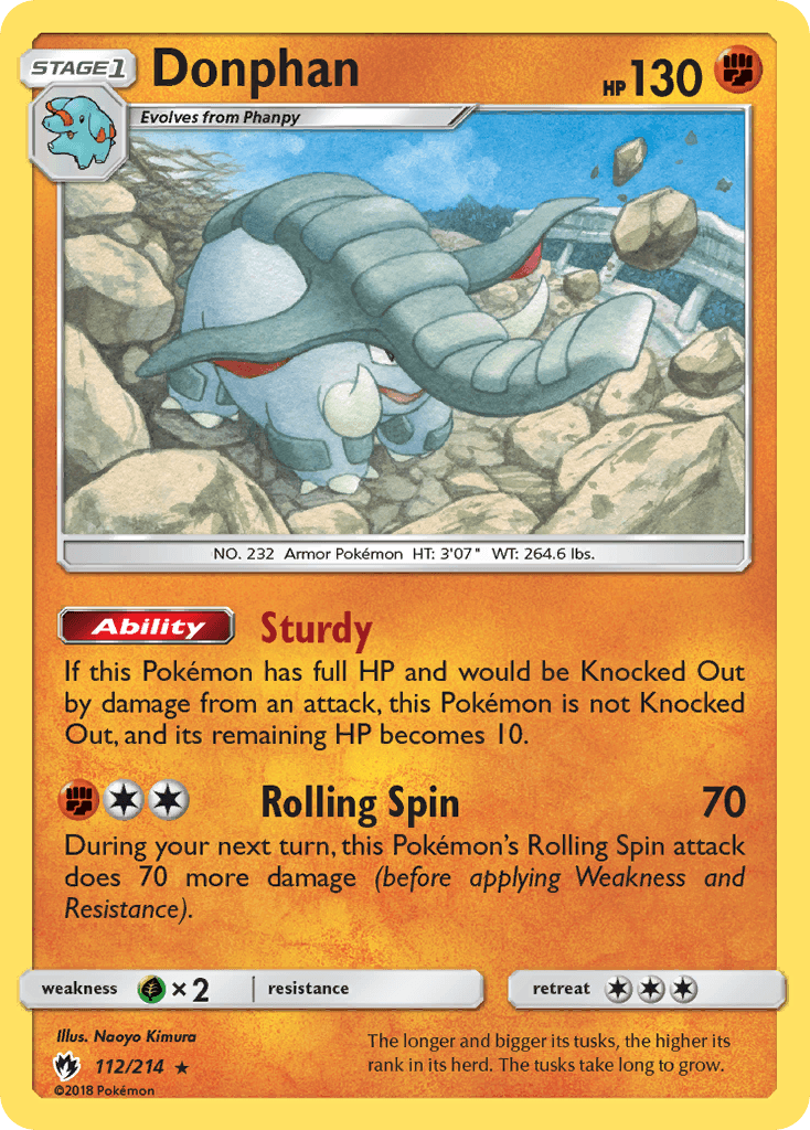 Donphan Lost Thunder card