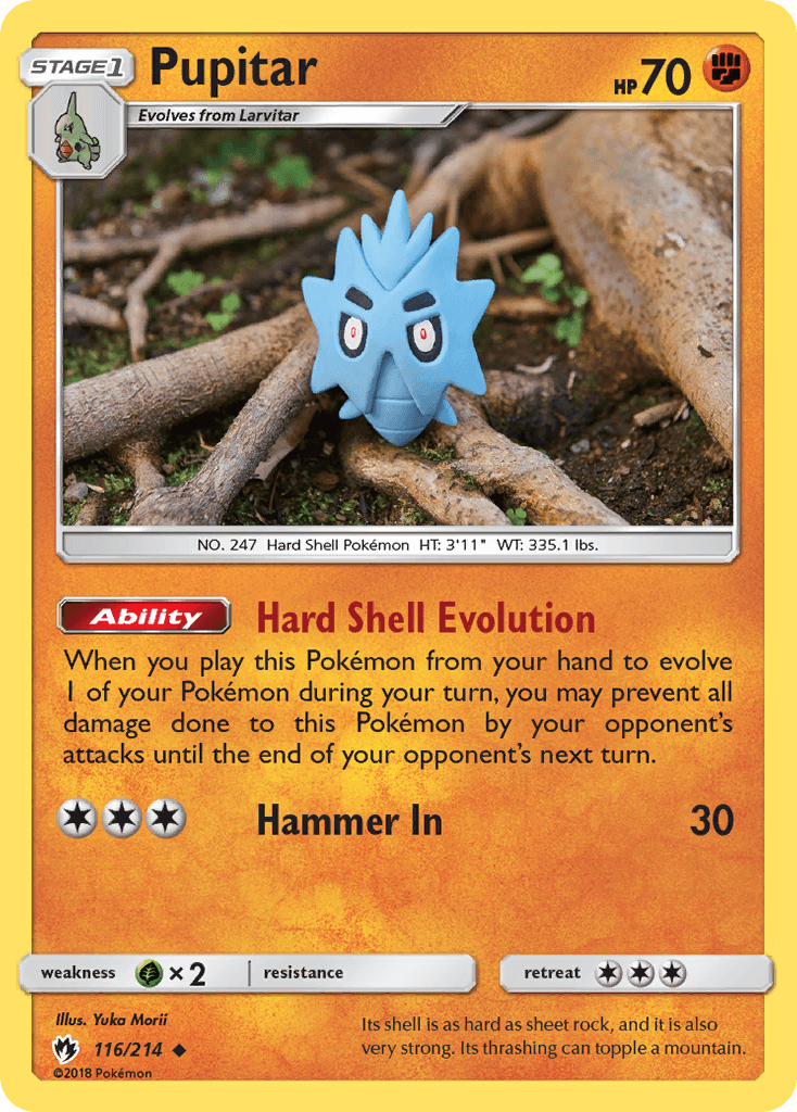 Pupitar Lost Thunder card