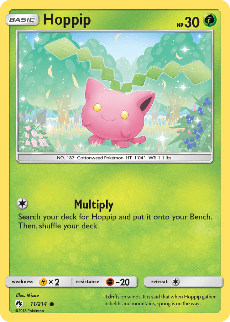 Hoppip Lost Thunder card