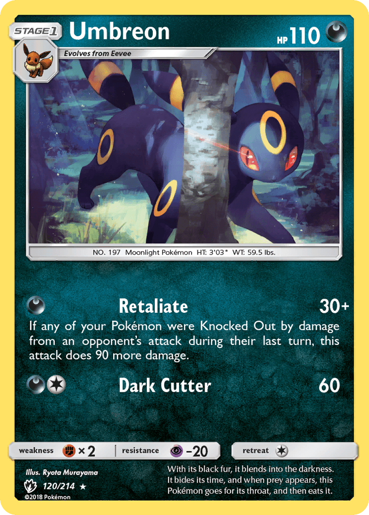 Umbreon Lost Thunder card