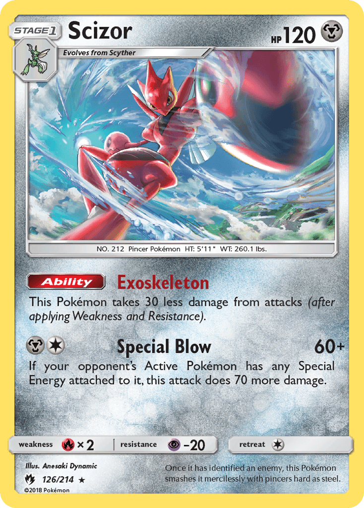 Scizor Lost Thunder card