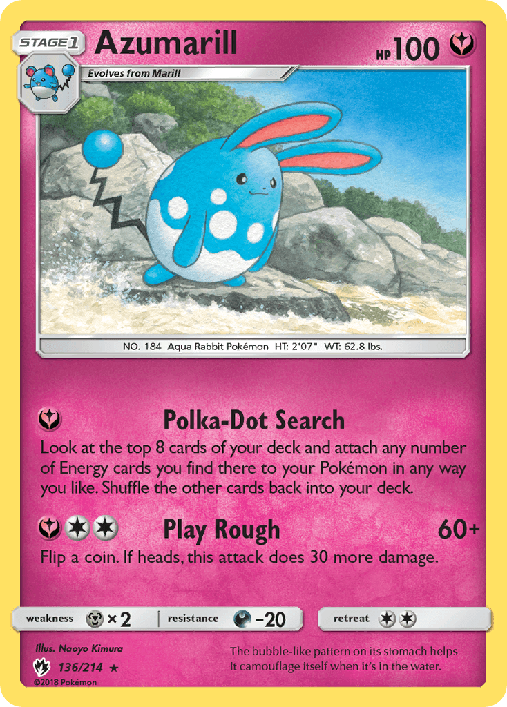 Azumarill Lost Thunder card