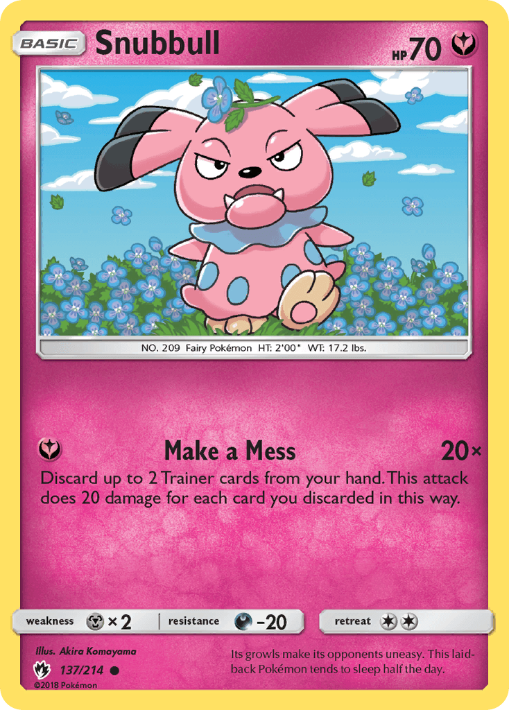 Snubbull Lost Thunder card
